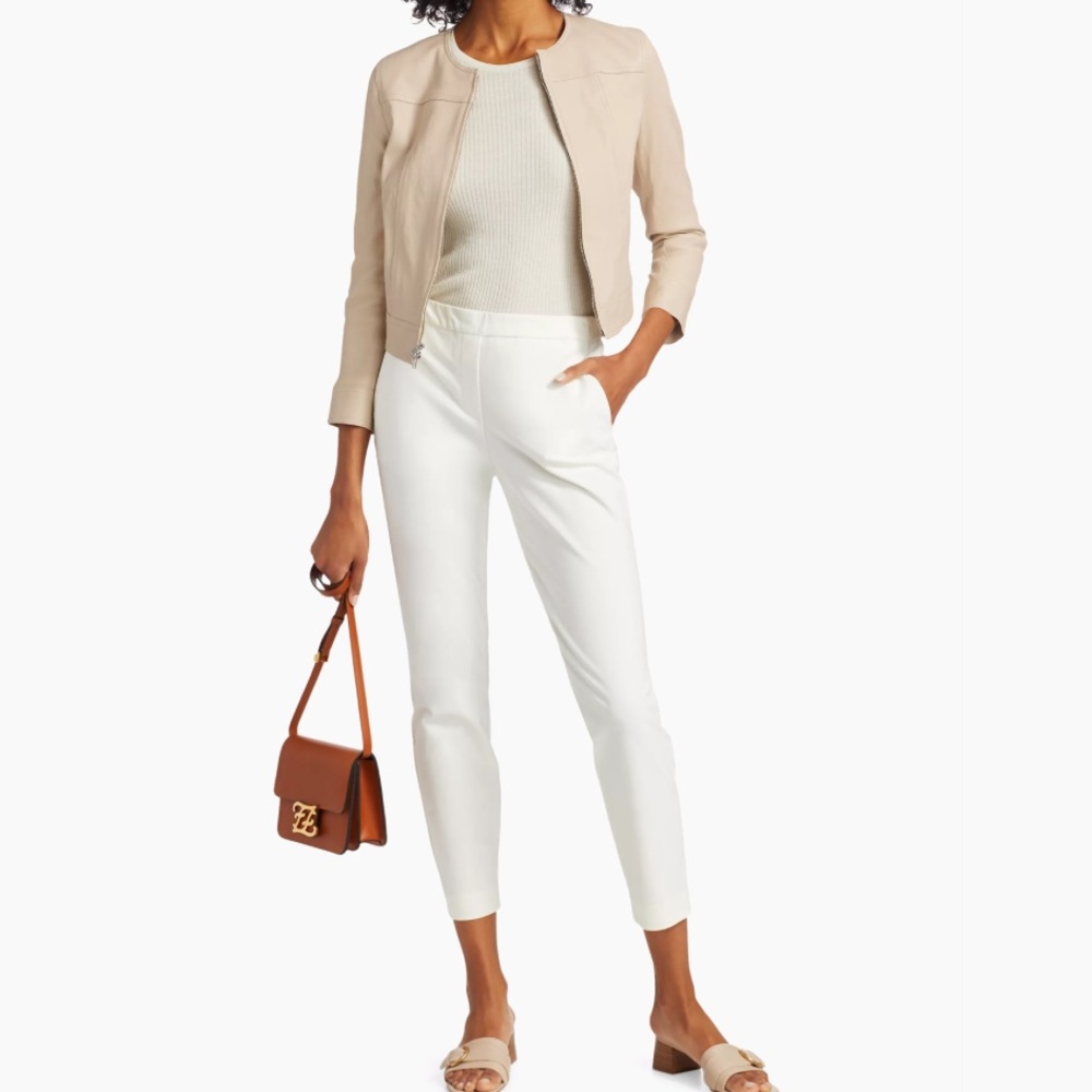 Theory White Pull On Pants!